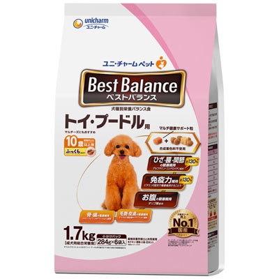ベストバランス　ふっくら仕立て トイ･プードル用10歳以上用1.7kg