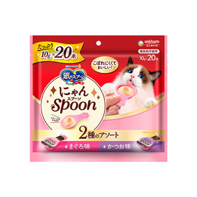 銀のスプーン　三ツ星グルメ　おやつにゃんｓｐｏｏｎ２種のアソートまぐろ＆かつお味２００ｇ