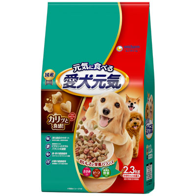 愛犬元気　ささみ･ビーフ･緑黄色野菜入り2.3kg