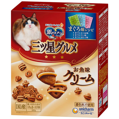 銀のスプーン　三ツ星グルメ　お魚味クリームまぐろ味レシピ３種のアソート１８０ｇ