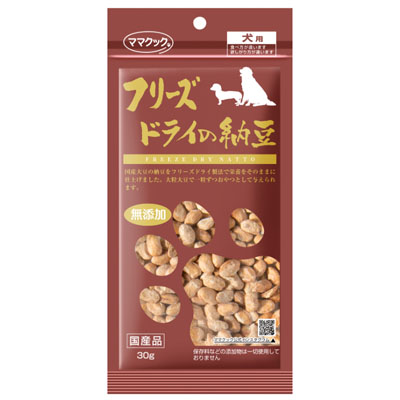ママクック　フリーズドライの納豆犬用30g