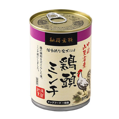 納得素材　鶏頭缶ミンチ３７５ｇ
