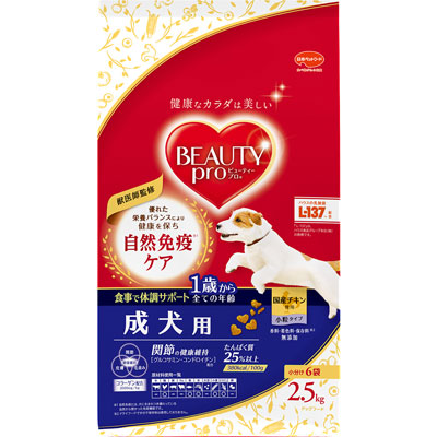 ビューティープロドッグ成犬用１歳から２．５ｋｇ