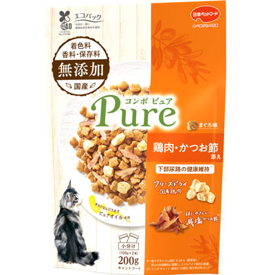 コンボピュアキャットまぐろ味・鶏肉・かつお節添え２００ｇ