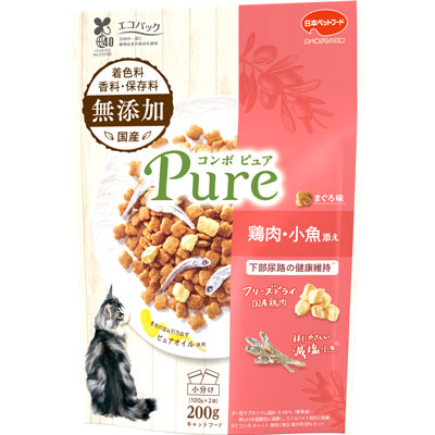 コンボピュアキャットまぐろ味・鶏肉・小魚添え２００ｇ