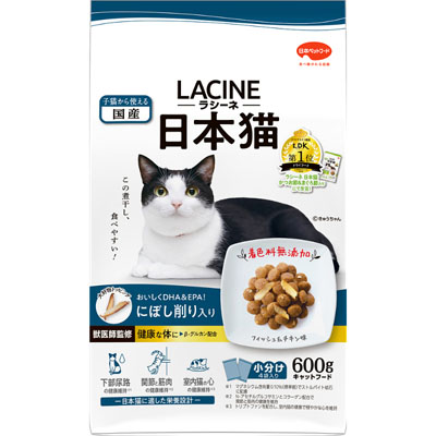 ラシーネ　日本猫　にぼし削り入り600g