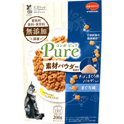 コンボ　ピュア　キャット　まぐろ味・チーズ＆まぐろ節パウダー仕立て 200g