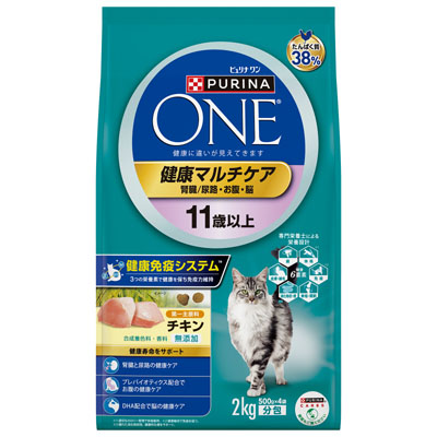 ピュリナワンキャット　健康マルチケア11歳以上チキン2.0kg