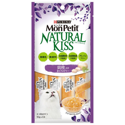 モンプチ　ナチュラルキッス貝柱入りまぐろゼリー40g