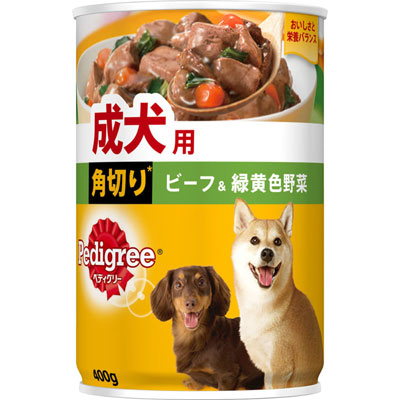 ペディグリー　成犬用　角切り　ビーフ＆緑黄色野菜４００ｇ