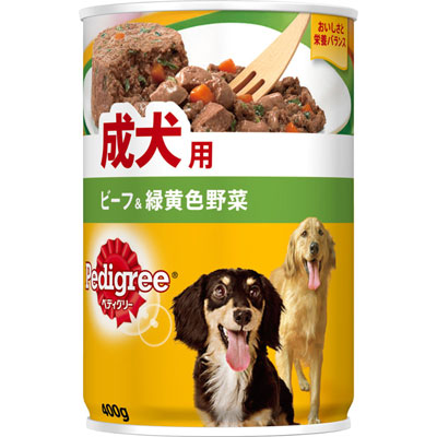 ペディグリー　成犬用　ビーフ＆緑黄色野菜４００ｇ