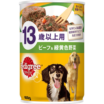 ペディグリー　１３歳以上用　ビーフ＆緑黄色野菜４００ｇ
