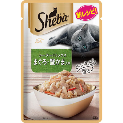 シーバ　リッチ　シーフードミックスまぐろ・蟹かま入り35g