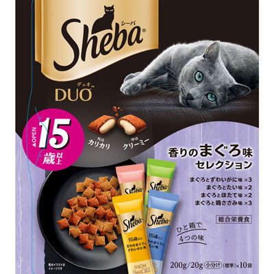 シーバデュオ　１５歳以上　香りのまぐろ味セレクション２００ｇ