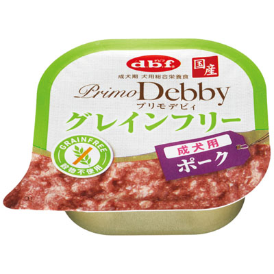 デビフ　プリモデビィグレインフリー成犬用ポーク95g