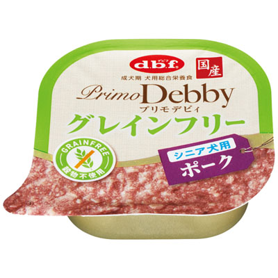 デビフ　プリモデビィグレインフリーシニア犬用ポーク95g