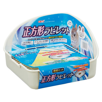 ジェックス　正方形ラビレット　消臭セット　ミルキーホワイト