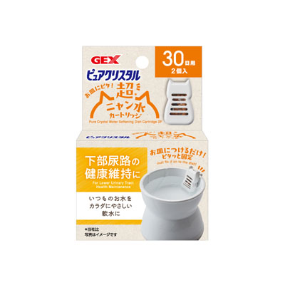 ジェックス　ピュアクリスタル　お皿にピタ！超ニャン水　30日 2個