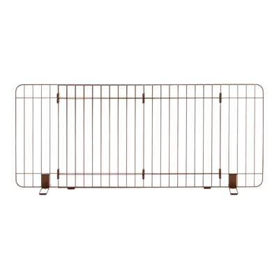 伸縮スタンド簡易ペットゲート 120-180 ブラウン