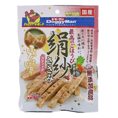 ドギーマン　絹紗スティック野菜入り100g