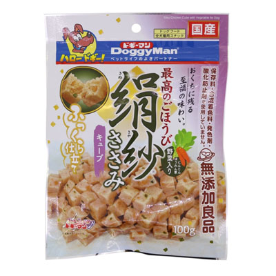 ドギーマン　絹紗キューブ野菜入り100g