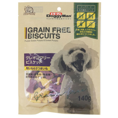 グレインフリービスケット　紫いも＆さつまいも１４０ｇ