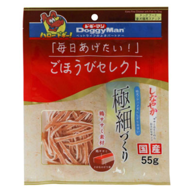 ごほうびセレクト　しなやかササミほそーめん　おさかなサンド５５ｇ