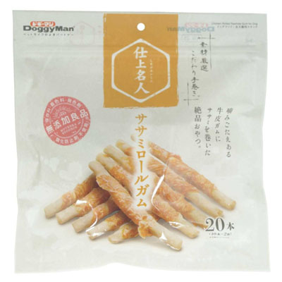 ドギーマン　仕上名人ササミロールガム20本(10本×2袋)