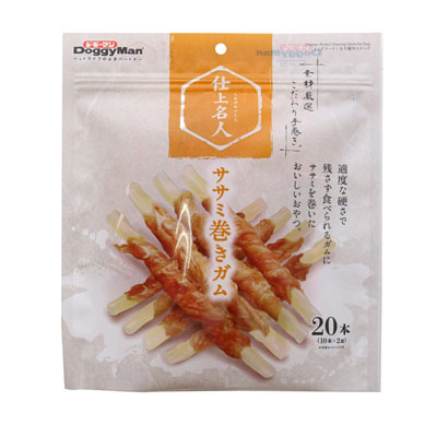ドギーマン　仕上名人ササミ巻きガム20本(10本×2袋)