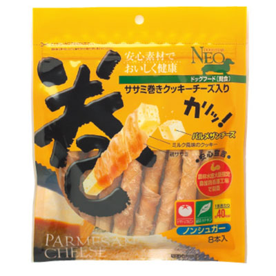 ＮＥＯササミ巻きクッキー　チーズ入り８本