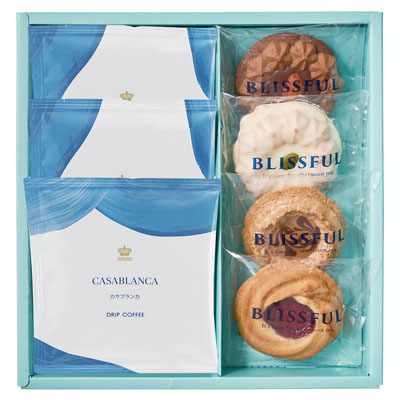 4種の焼き菓子＆ロイヤル コペンハーゲン ドリップコーヒーセット 7個