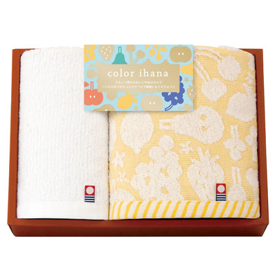 カラーイハナ 今治 フェイス・ハンドタオルセット