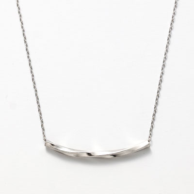 プラチナ900/850　ライン　ネックレス　（M）　45ｃｍ