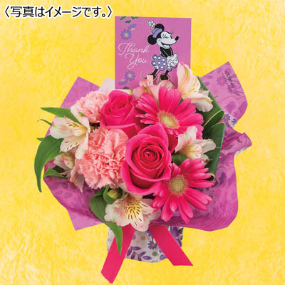 【限定100個】ディズニーそのまま飾れるブーケ｢モーヴシュシュ｣(ミニーマウス)