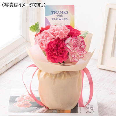 そのまま飾れるブーケ「スイートピンク」