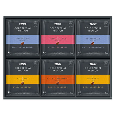 【1回のご注文で合計2点まで】＜UCC＞ゴールドスペシャルプレミアム　ワンドリップコーヒーギフト