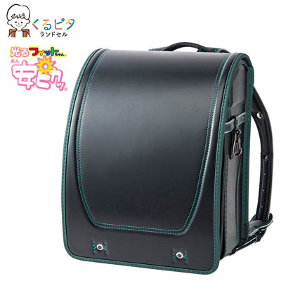 くるピタ（R）安ピカッ（R）フィットちゃん（R）シンプルレイヤー<ブラック/グリーン>